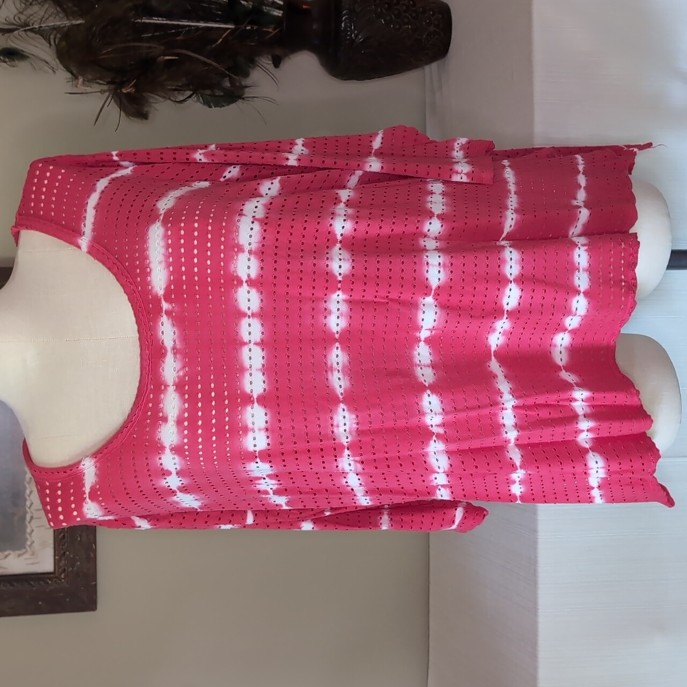 Sz L/XL OSO Casuals Stripe Beach Cover